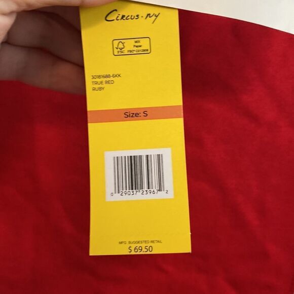 NWT-Circus NY- Cropped color blocked oversized top- Size small - Picture 6 of 11